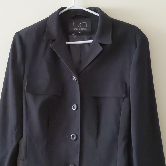 UD Utex Design Coat Belted Size Small - Picture 2 of 5